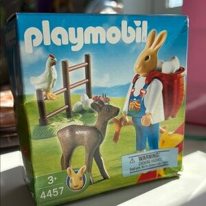 Playmobil Farm Animal Set with Rabbit and Fawn - vintage 2003 - 4457